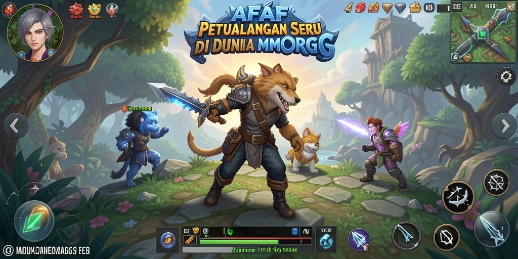 Tampilan gameplay AFAF yang menarik dalam dunia MMORPG.