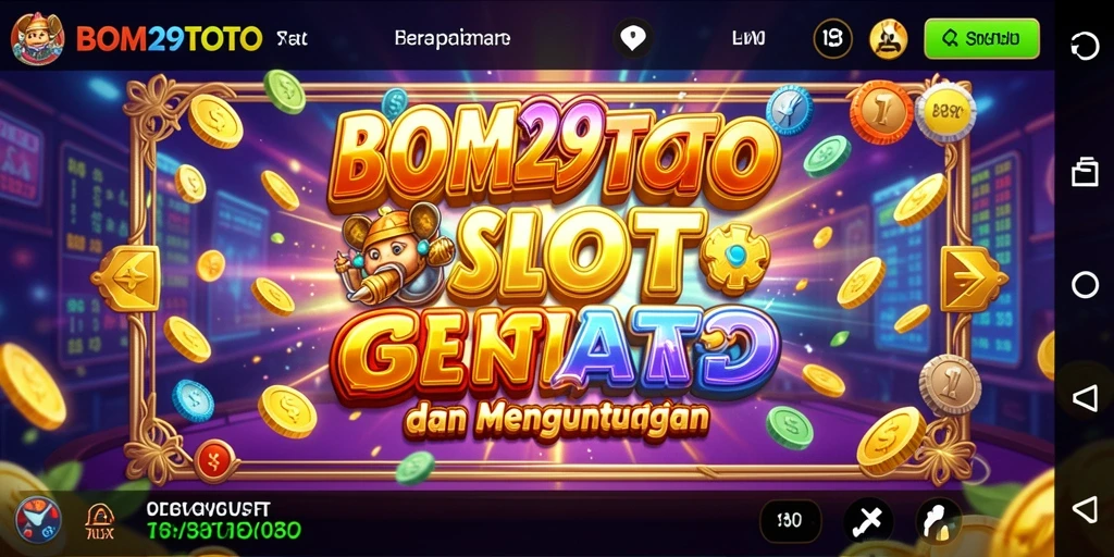 Screenshot gameplay BOM29TOTO menampilkan momen kemenangan yang mendebarkan.