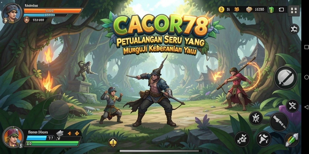 Screenshot gameplay CACOR78 menampilkan petualangan luar biasa.