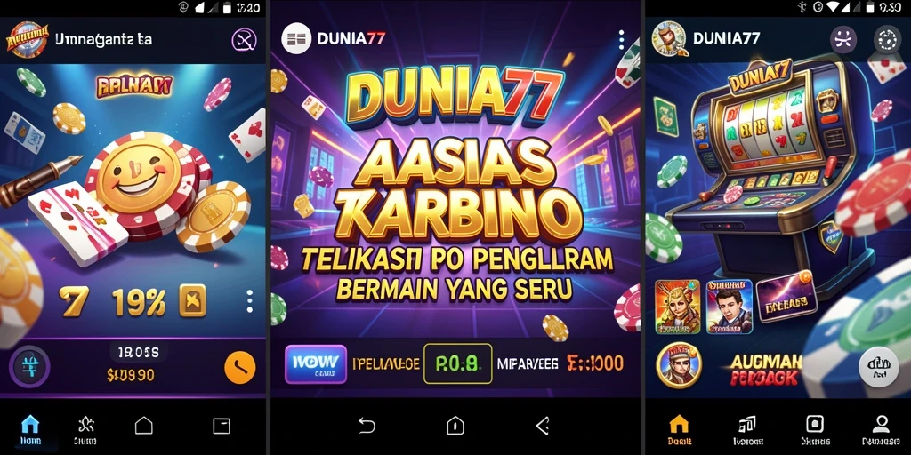 Tampilan gameplay DUNIA77 yang mendebarkan dan penuh aksi.