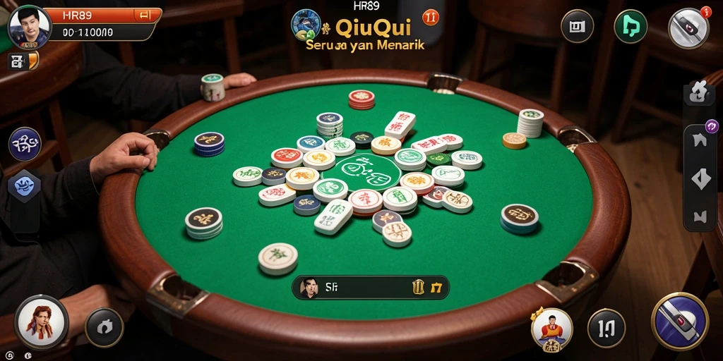 Tampilan gameplay QiuQiu yang penuh aksi dan seru.