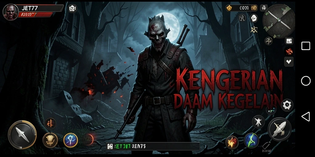 Gameplay menakutkan dalam JET77 yang menghadirkan ketegangan mendalam.