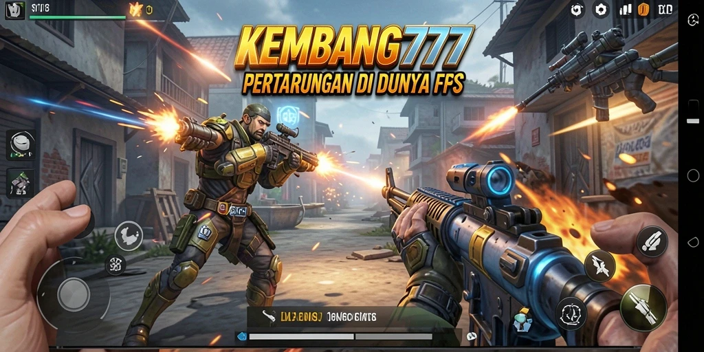 Tangkapan layar KEMBANG777 menunjukkan aksi tembak menembak yang intens.