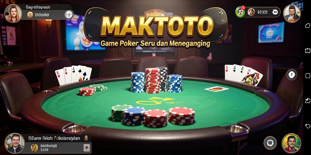 Tampilan gameplay Poker MAKTOTO yang mengasyikkan.