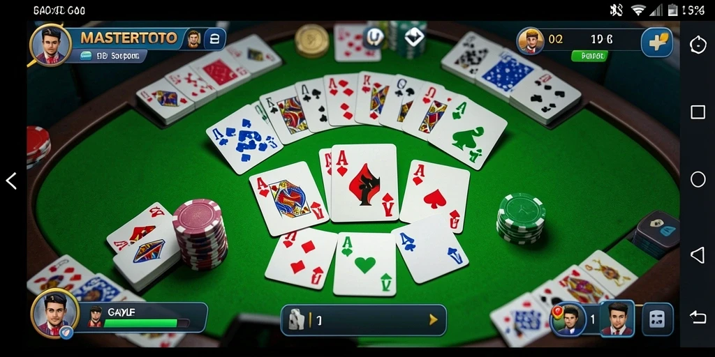 Screenshot gameplay MASTERTOTO yang menampilkan keseruan bermain Gaple.