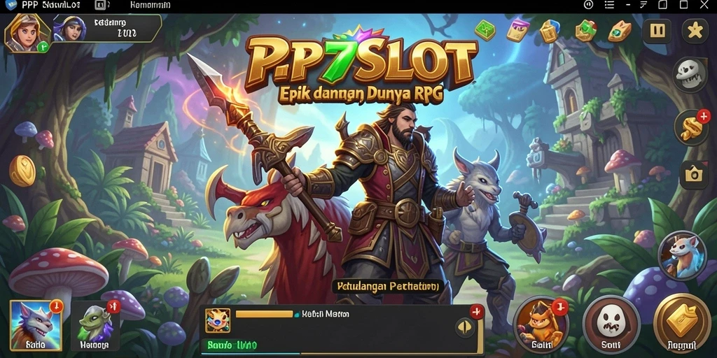 Screenshot PP7SLOT menampilkan pertempuran epik dalam dunia RPG yang menakjubkan.