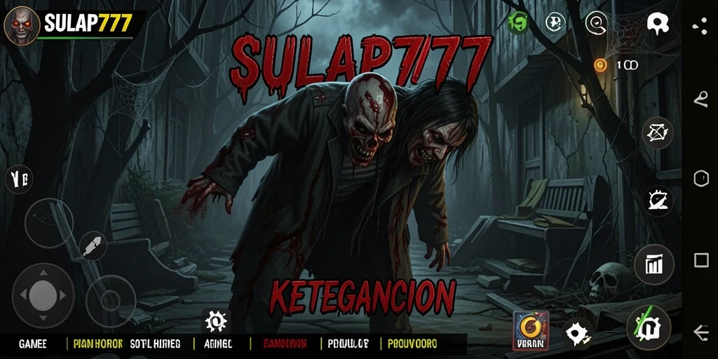 Gameplay menakutkan SULAP777 dengan suasana horor yang intens.