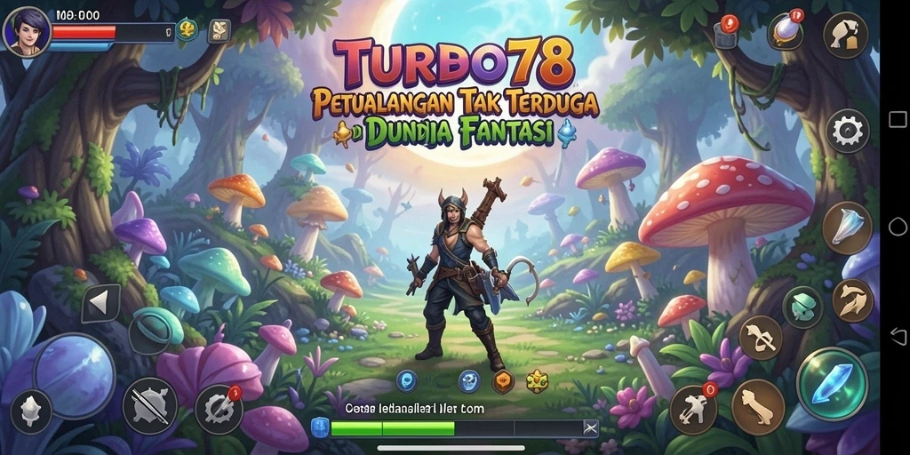 Tampilan gameplay <strong>TURBO78</strong> menunjukkan aksi petualangan yang seru dan visual yang menawan.